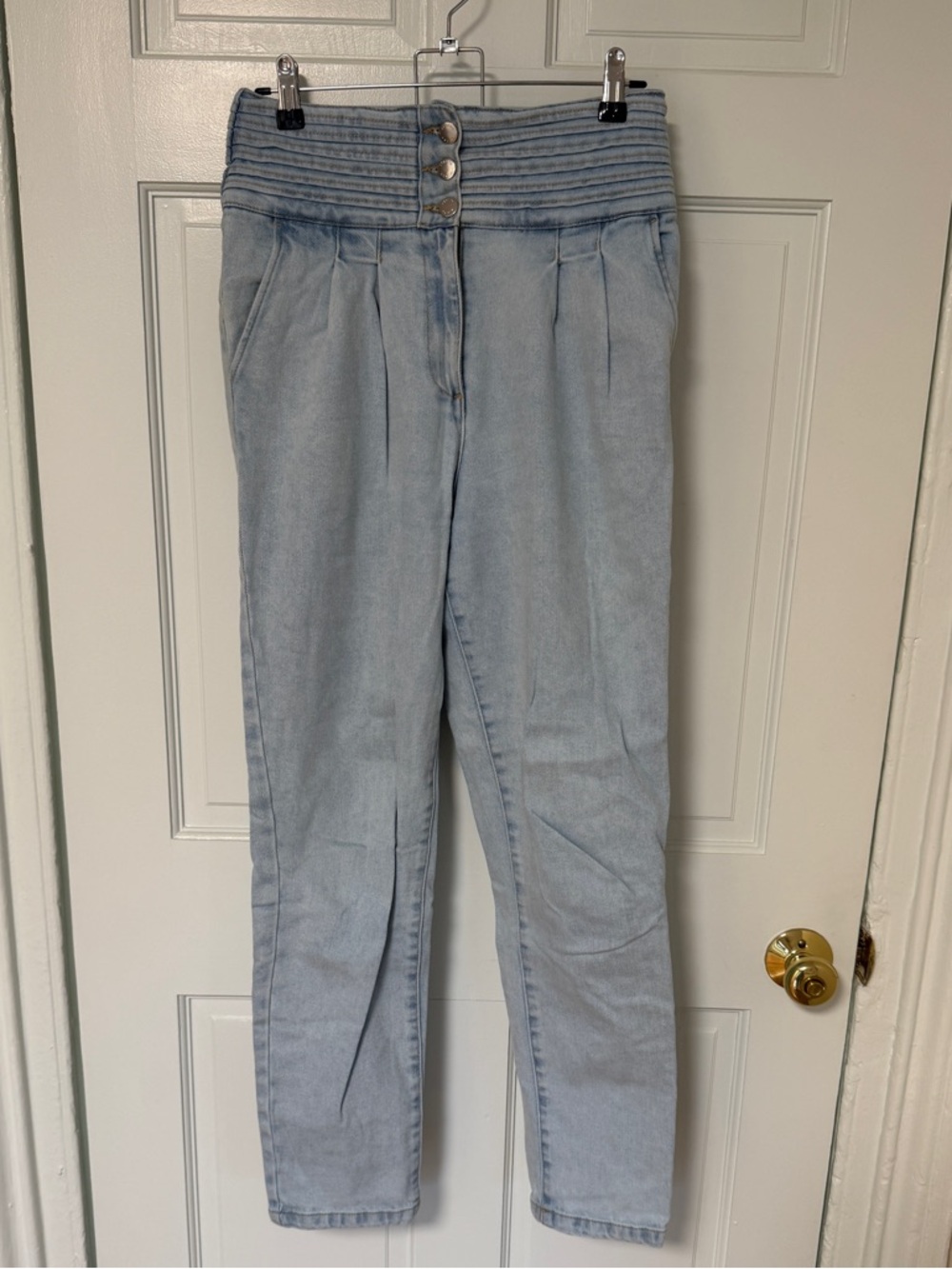 Sezane Sidney Trousers Bleu Snow